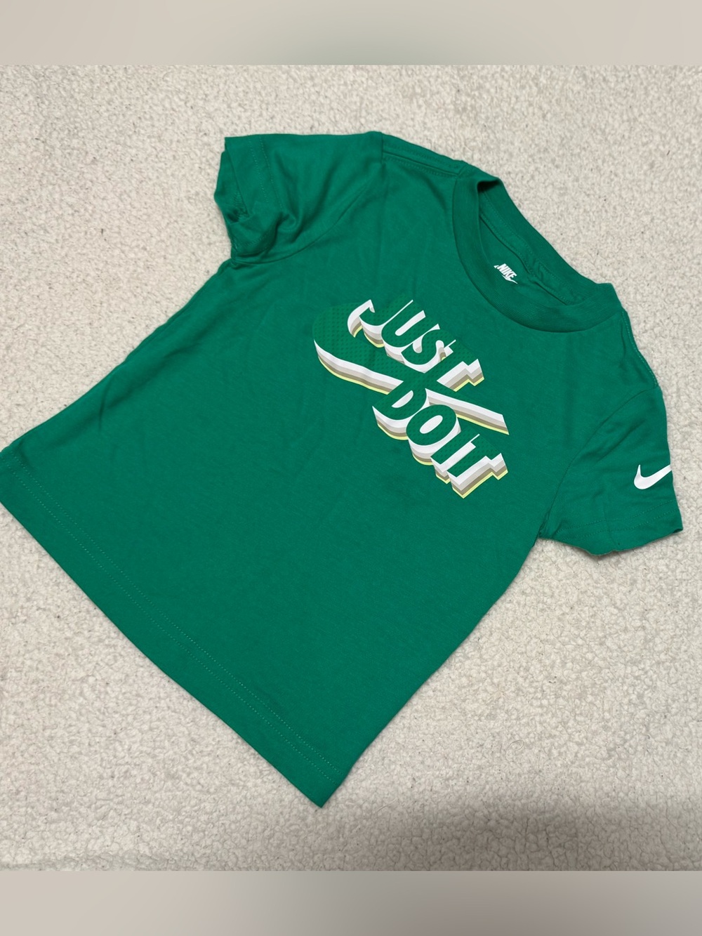 Nike Kids Green 'Just Do It' Graphic Tee